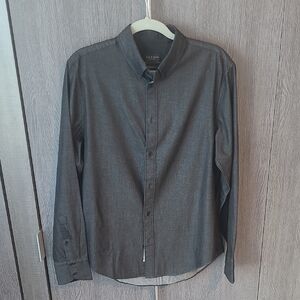 Rag & Bone Men's Charcoal Button-Down Shirt